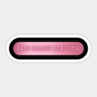 Bald Balder Beautiful 02 Sticker